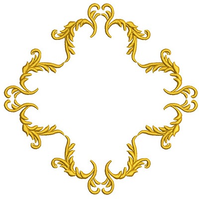 Matriz de matriz Matriz De Bordado Moldura Provençal 105